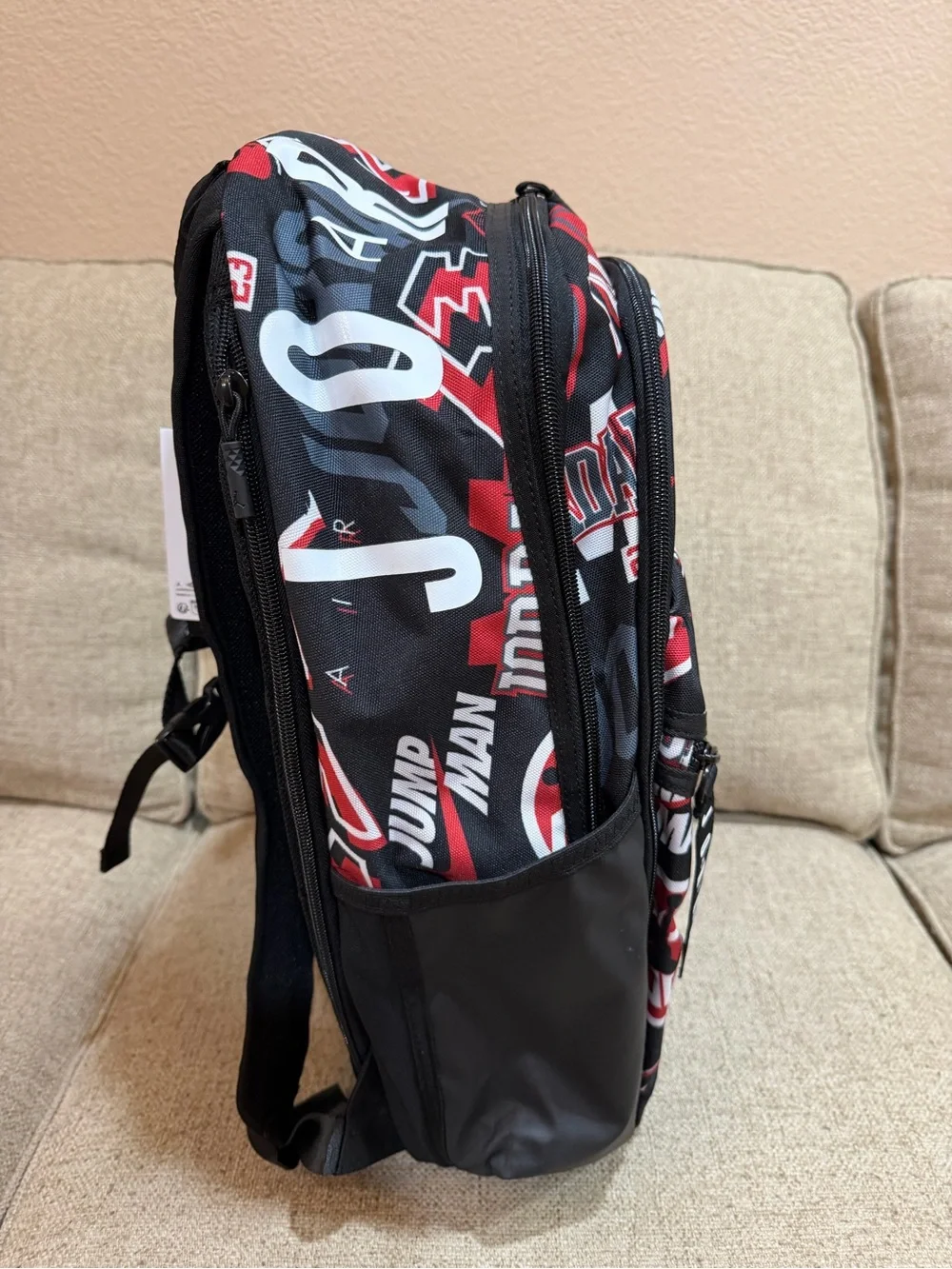 New Nike x Air Jordan Patrol Backpack Red Black Large